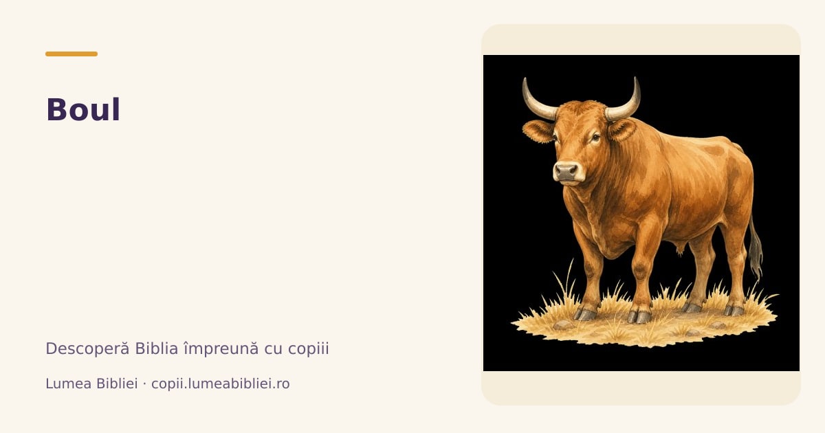 Boul — Animale din Biblie, Lumea Bibliei