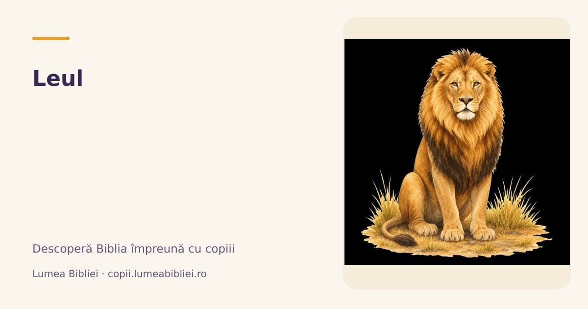 Leul — Animale din Biblie, Lumea Bibliei