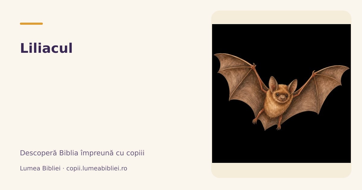 Liliacul — Animale din Biblie, Lumea Bibliei