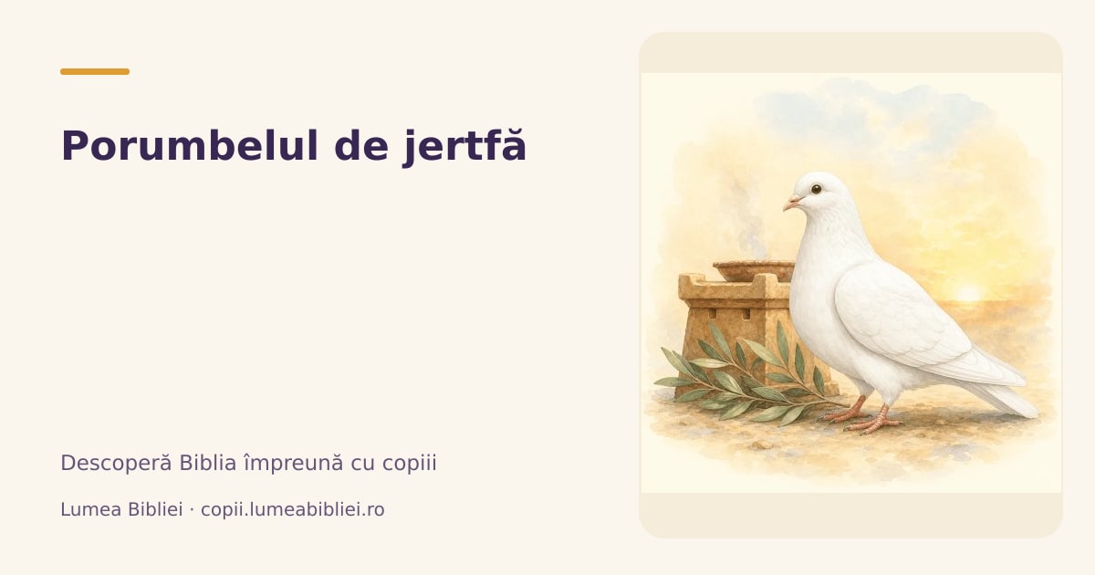 Porumbelul de jertfă — Animale din Biblie, Lumea Bibliei