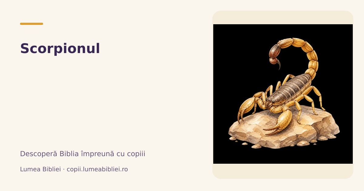 Scorpionul — Animale din Biblie, Lumea Bibliei