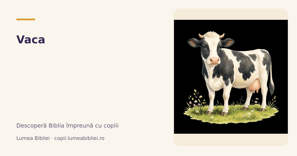 Vaca — Animale din Biblie, Lumea Bibliei