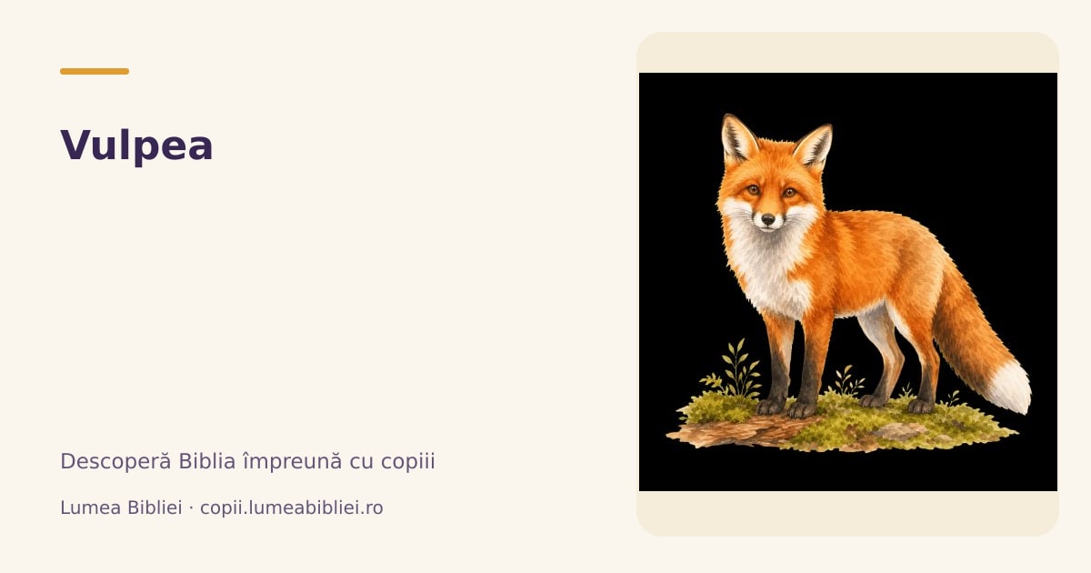 Vulpea — Animale din Biblie, Lumea Bibliei